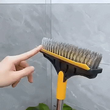 2-in-1 Dual Action Floor Scrub Brush with Long Handle  -FREE DELIVERY